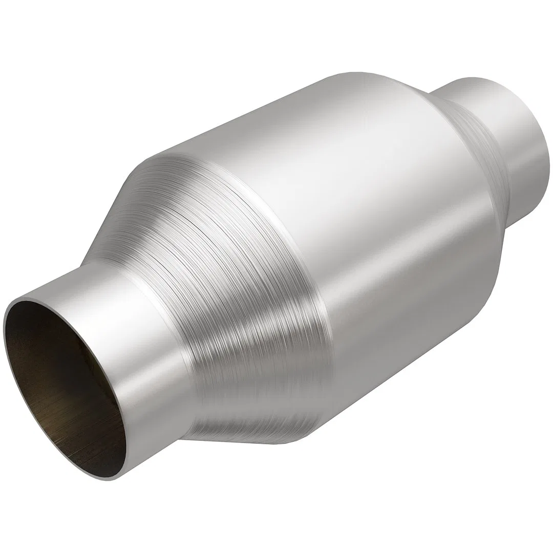 59956 – MAGNAFLOW Catalytic Converter, 4 Inch Diameter Stainless Steel Case Single Center 2-1/2 Inch Slip Fit Inlet S...